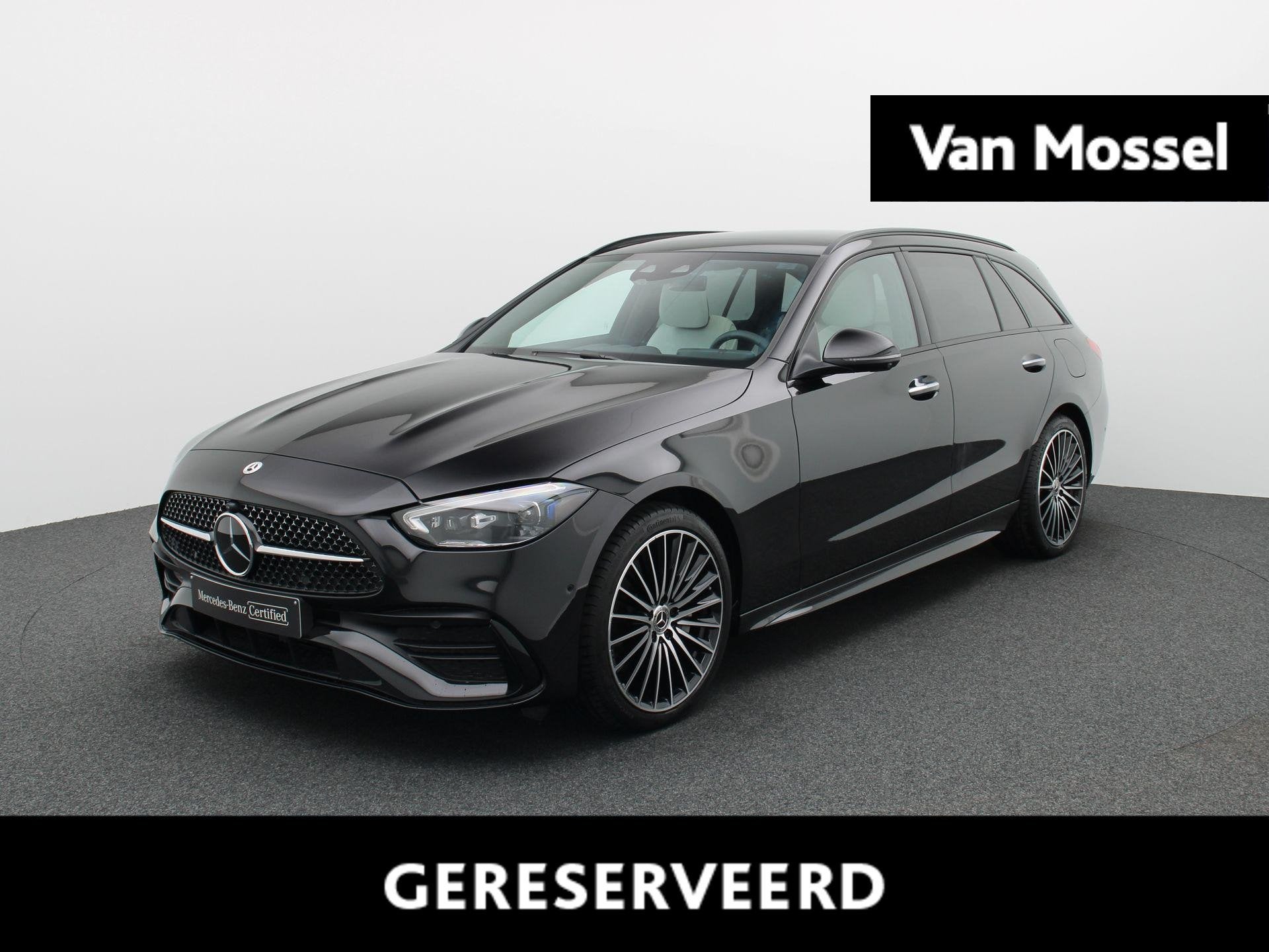 Mercedes-Benz C 300 e Break Star Edition + LEDER + DIGITAL L, Auto's, Mercedes-Benz, Automaat, Verblindingsvrij grootlicht, Achterwielaandrijving