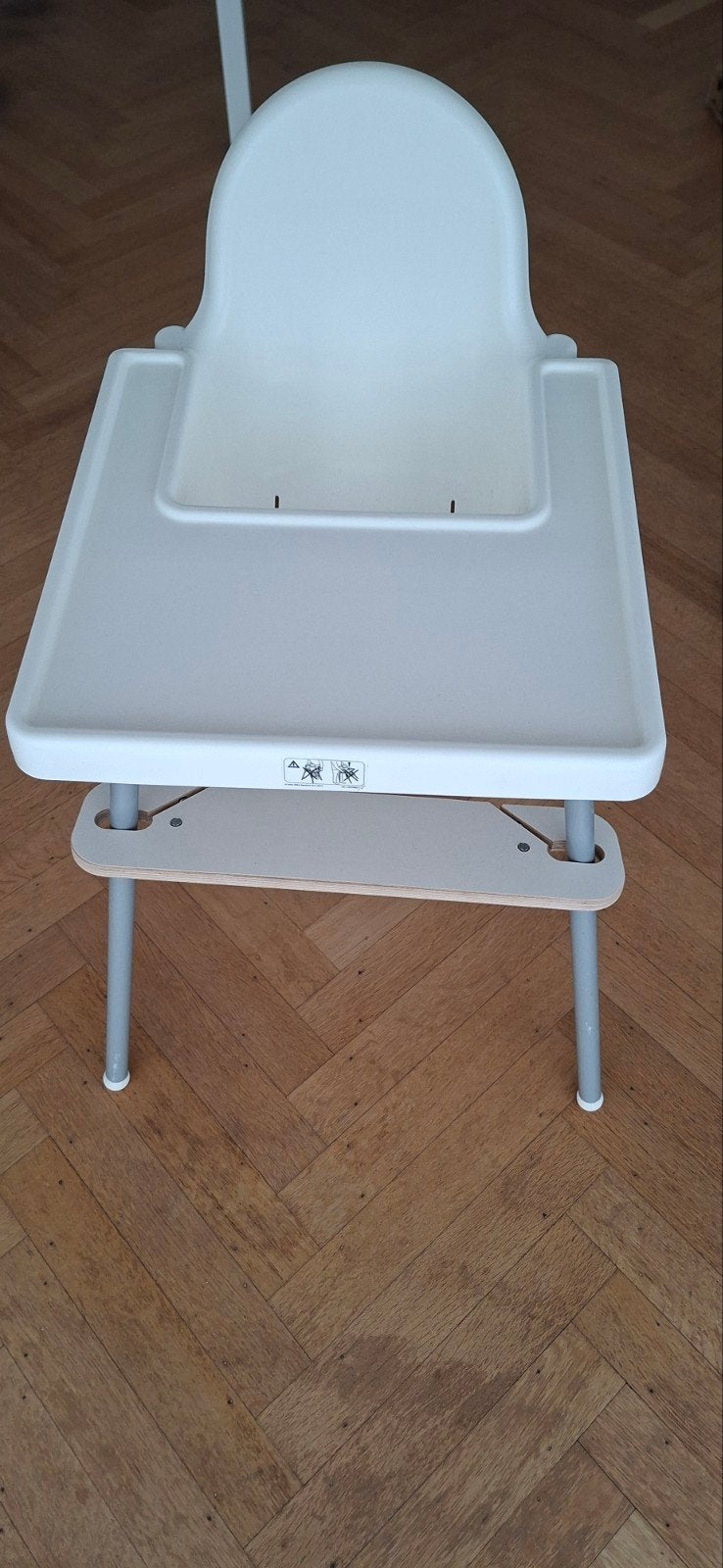 Chaise haute IKEA Antilop + coussin + housse + repose-pieds, Enfants & Bébés, Enlèvement, Comme neuf, Ceinture(s)