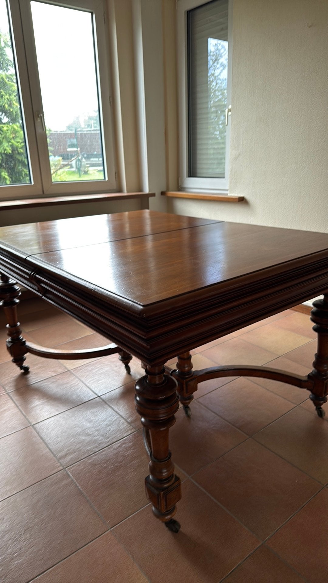 Antieke uitschuifbare tafel met bijhorende tussenstukken, Antiek en Kunst, Ophalen