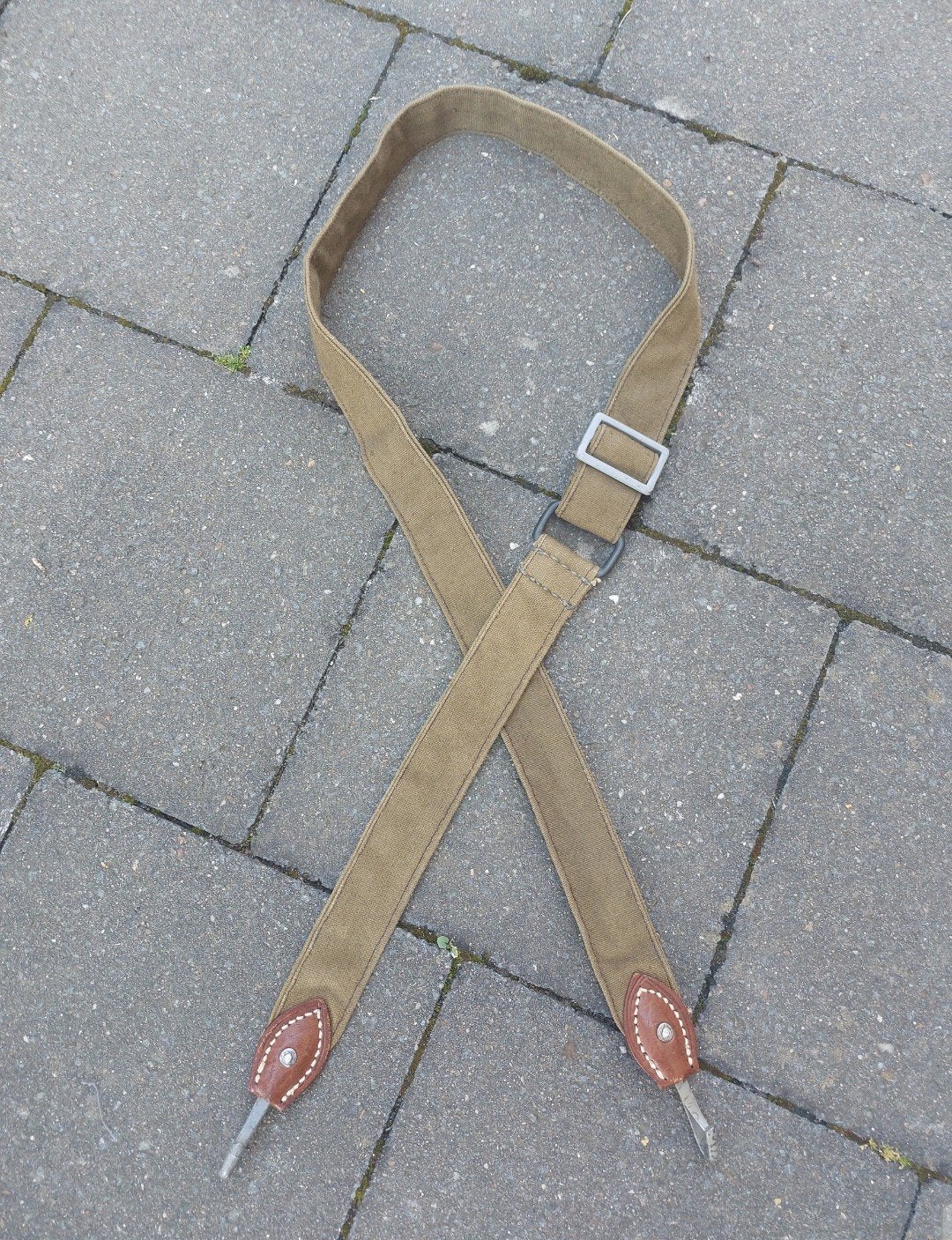 Duitse WO2 Wehrmacht M31 broodzakriem, Verzamelen, Ophalen of Verzenden