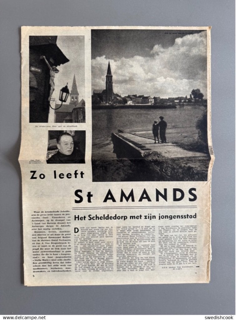 Sint-Amands : ZO LEEFT - Uit Zondagsvriend 1953, Ophalen of Verzenden