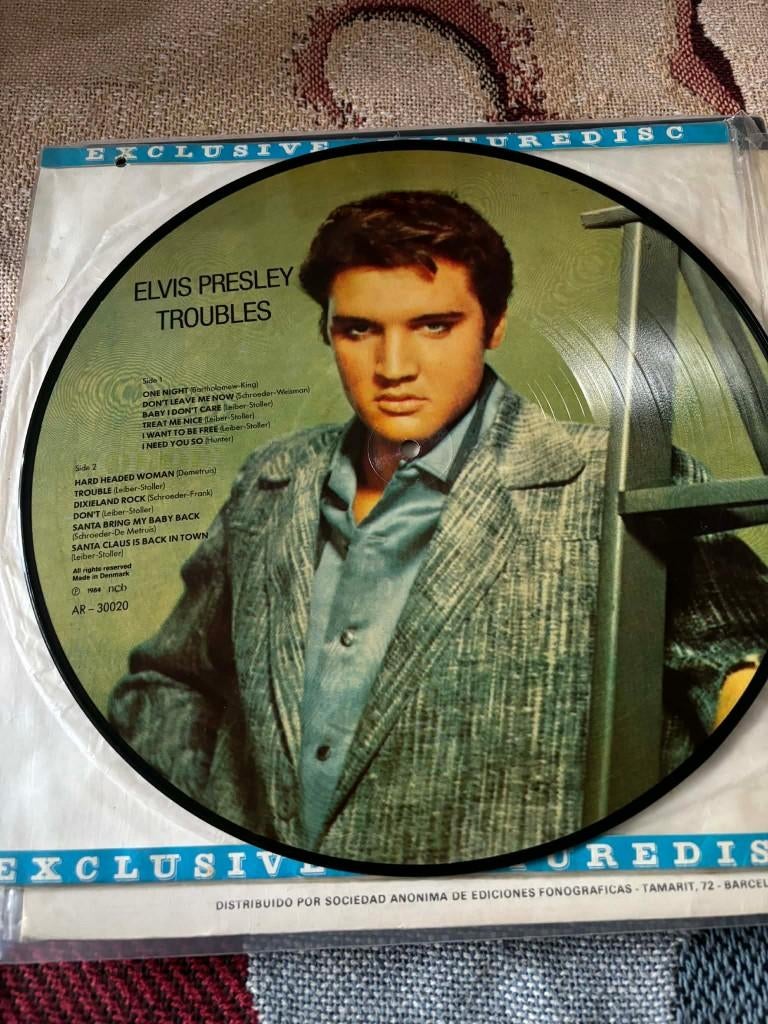 Elvis Picture disc lp, Troubles.Mag weg voor slechts 10 euro, Ophalen of Verzenden, Rock-'n-Roll, 12 inch, Picture disc