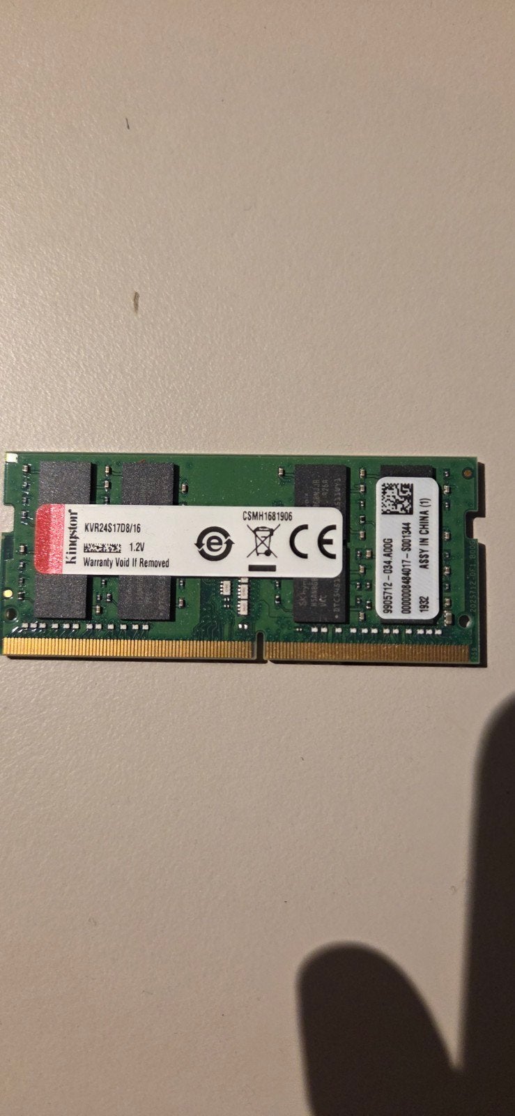 16GB DDR4 2400Mhz SODIMM, Computers en Software, RAM geheugen, Ophalen of Verzenden, DDR4