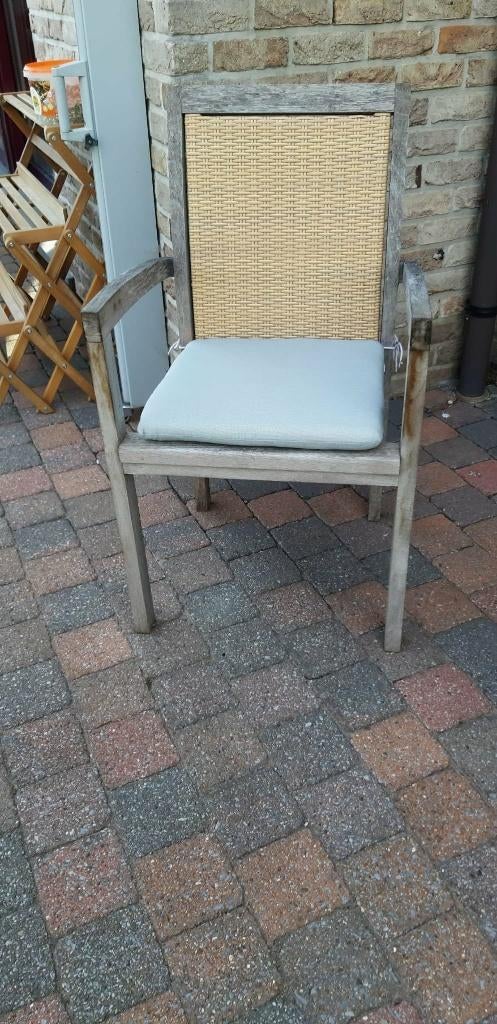 tuinstoelen, Tuin en Terras, Tuinstoelen, Ophalen, Zo goed als nieuw, Teakhout, Stapelbaar
