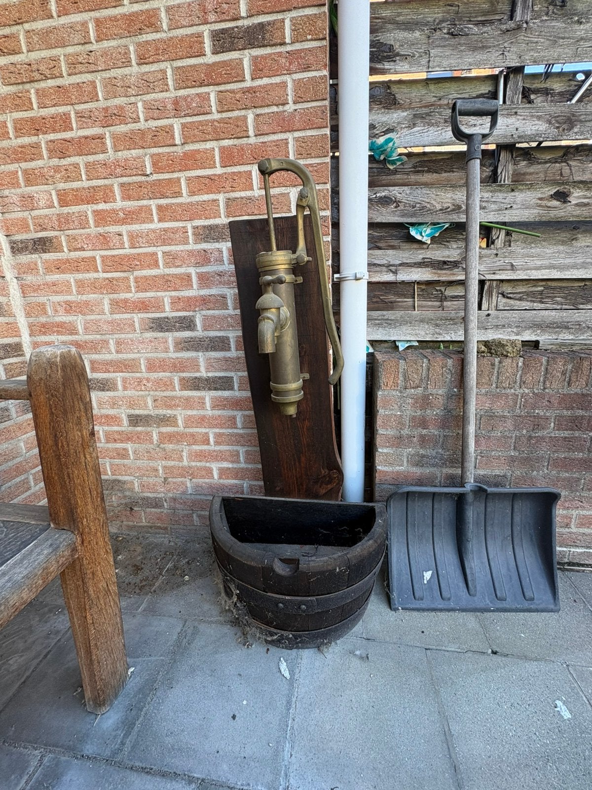 Antieke koperen waterpomp, Antiek en Kunst, Ophalen, Koper
