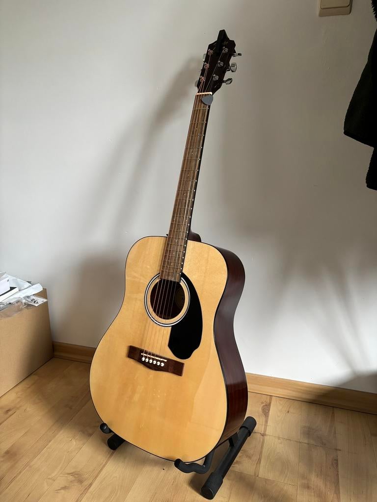 Fender akoestische gitaar + toebehoren, Enlèvement, Comme neuf