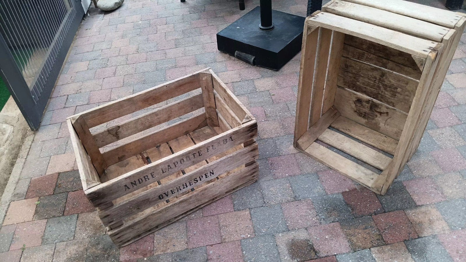 houten fruitkist, Ophalen, Gebruikt, Overige materialen