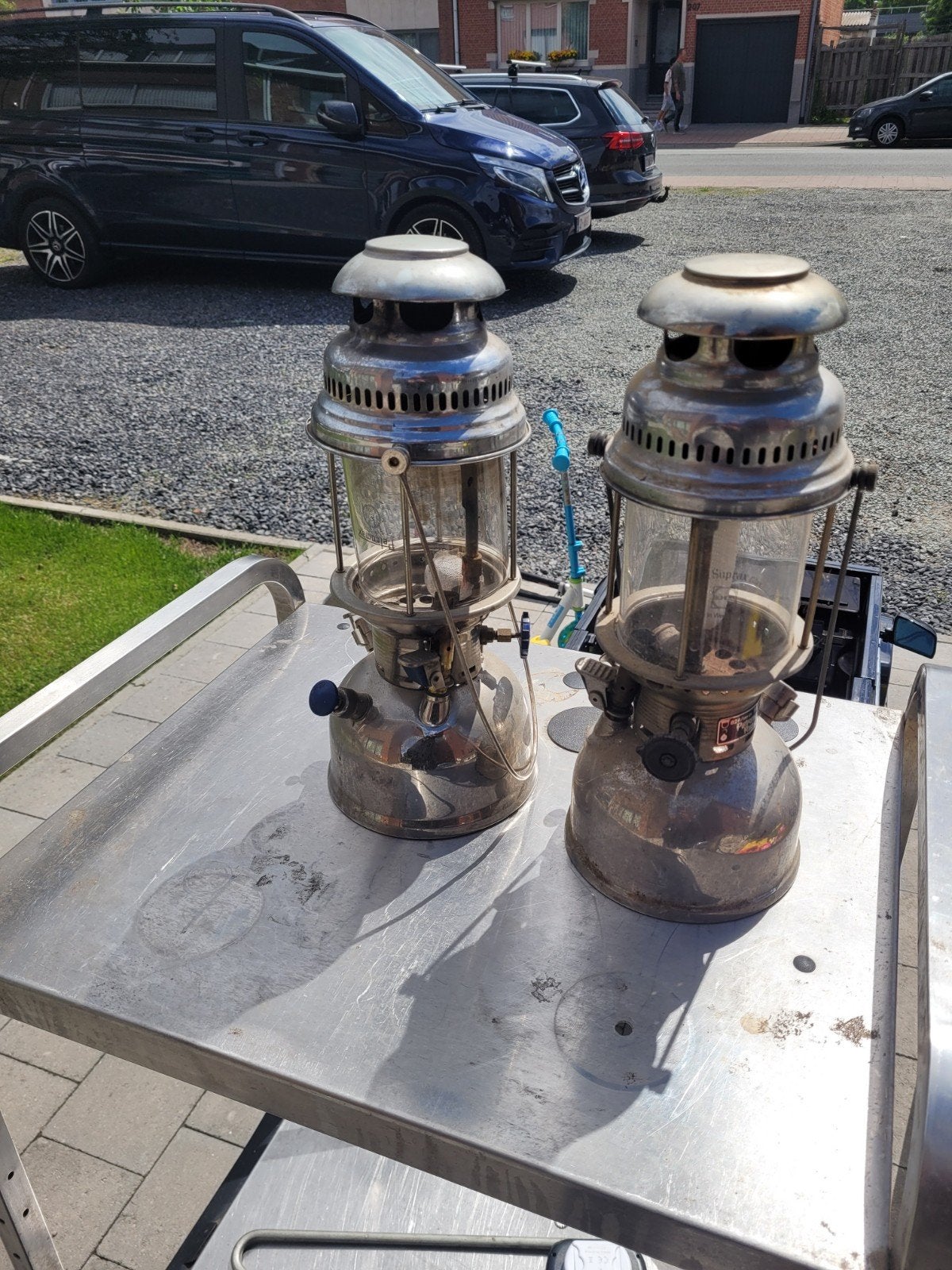 Olielamp vintage, Antiek en Kunst, Ophalen of Verzenden