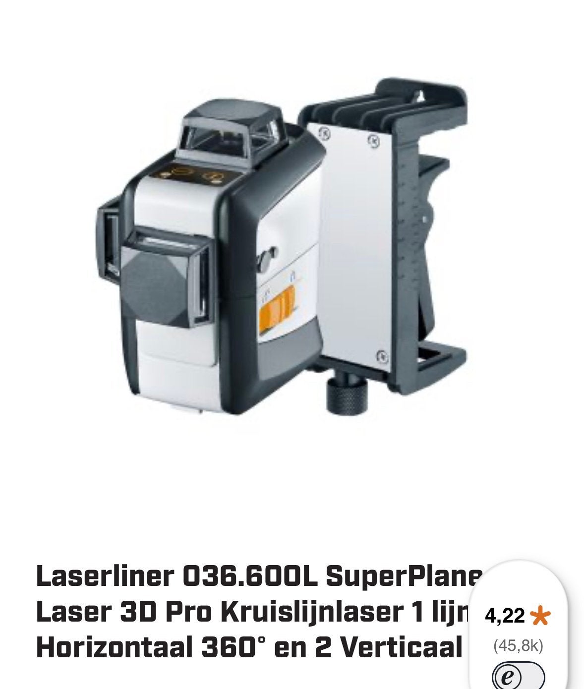 Laser 3G Pro, Doe-het-zelf en Bouw, Ophalen, Gebruikt