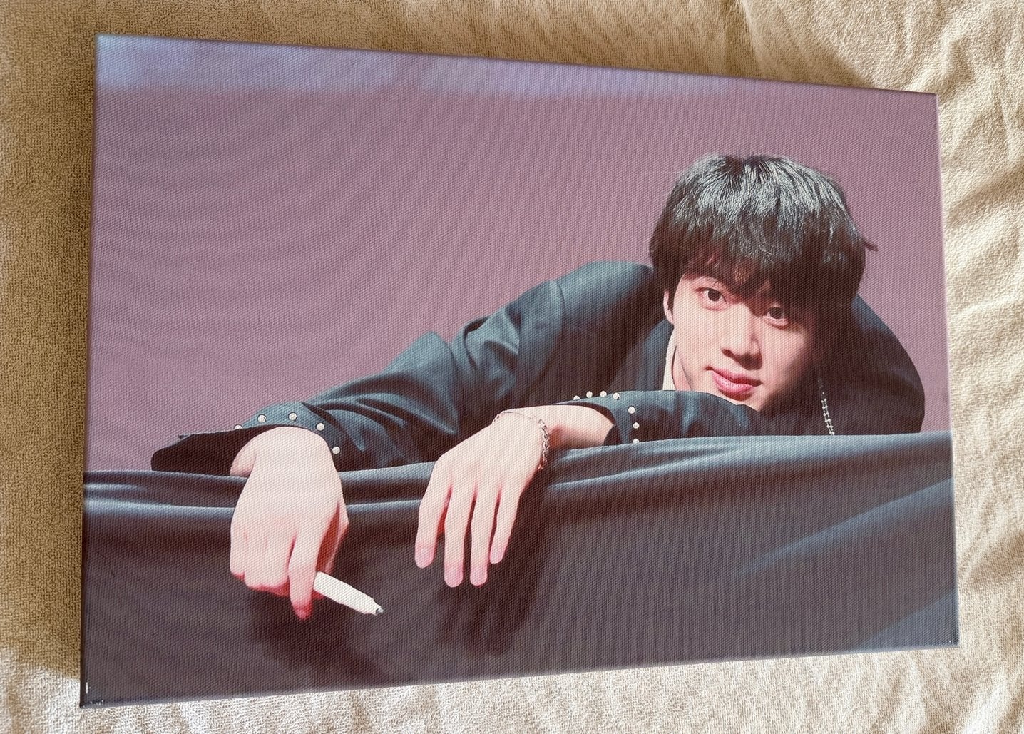 Lot de 6 Posters BTS Love Yourself + Toile Canvas JIN, TV, Hi-fi & Vidéo, Albums photo & Accessoires, Enlèvement ou Envoi, Comme neuf