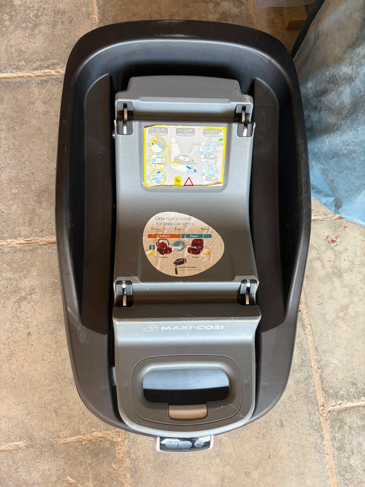 Isofix familyfix voor pearl en cabriofix, Ophalen, Gebruikt, 0 t/m 18 kg, Verstelbare rugleuning