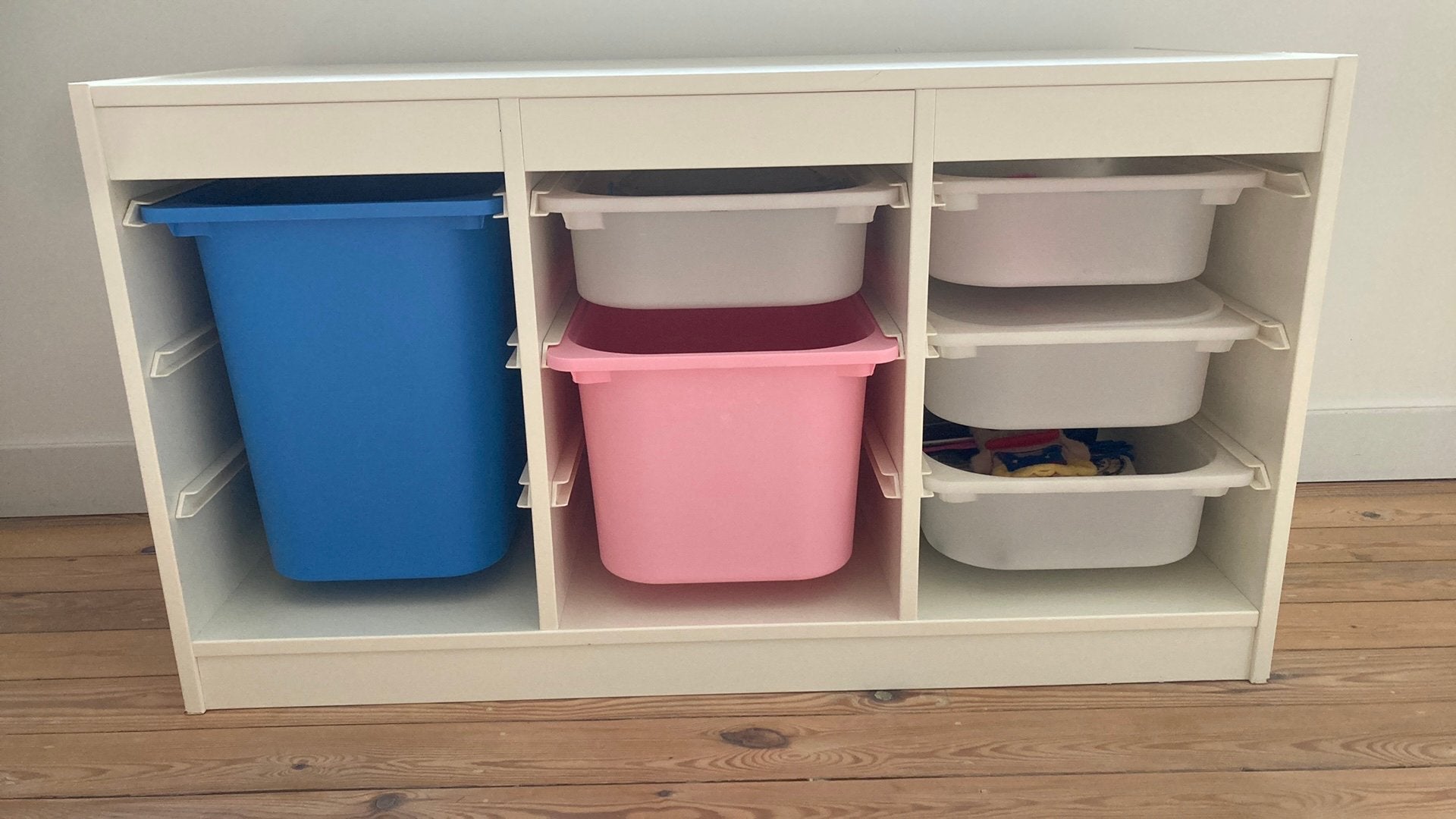 Opbermeubel met 6 bakken Ikea, Kinderen en Baby's, Kinderkamer | Commodes en Kasten, Gebruikt, 100 cm of meer, Voetruimte, Minder dan 50 cm