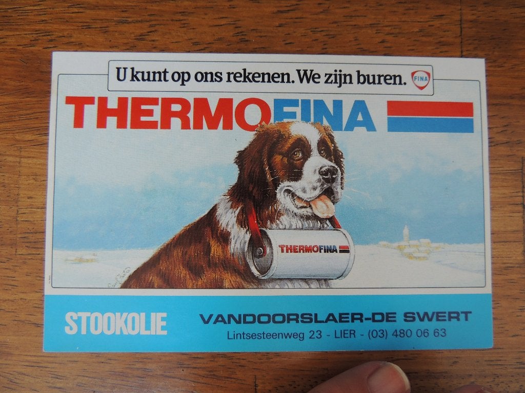 Thermo Fina sticker, Verzenden, Zo goed als nieuw, Auto of Motor