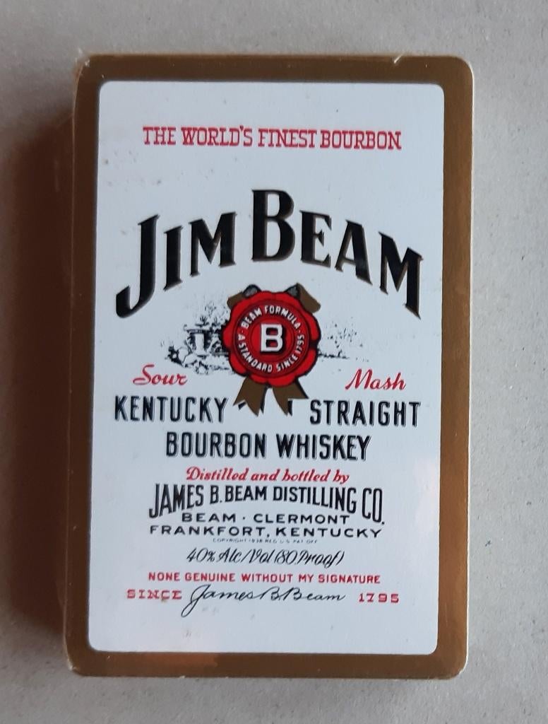 SPEELKAARTEN RECLAME JIM BEAM BOURBON WHISKEY, Verzamelen, Ophalen of Verzenden, Speelkaart(en)