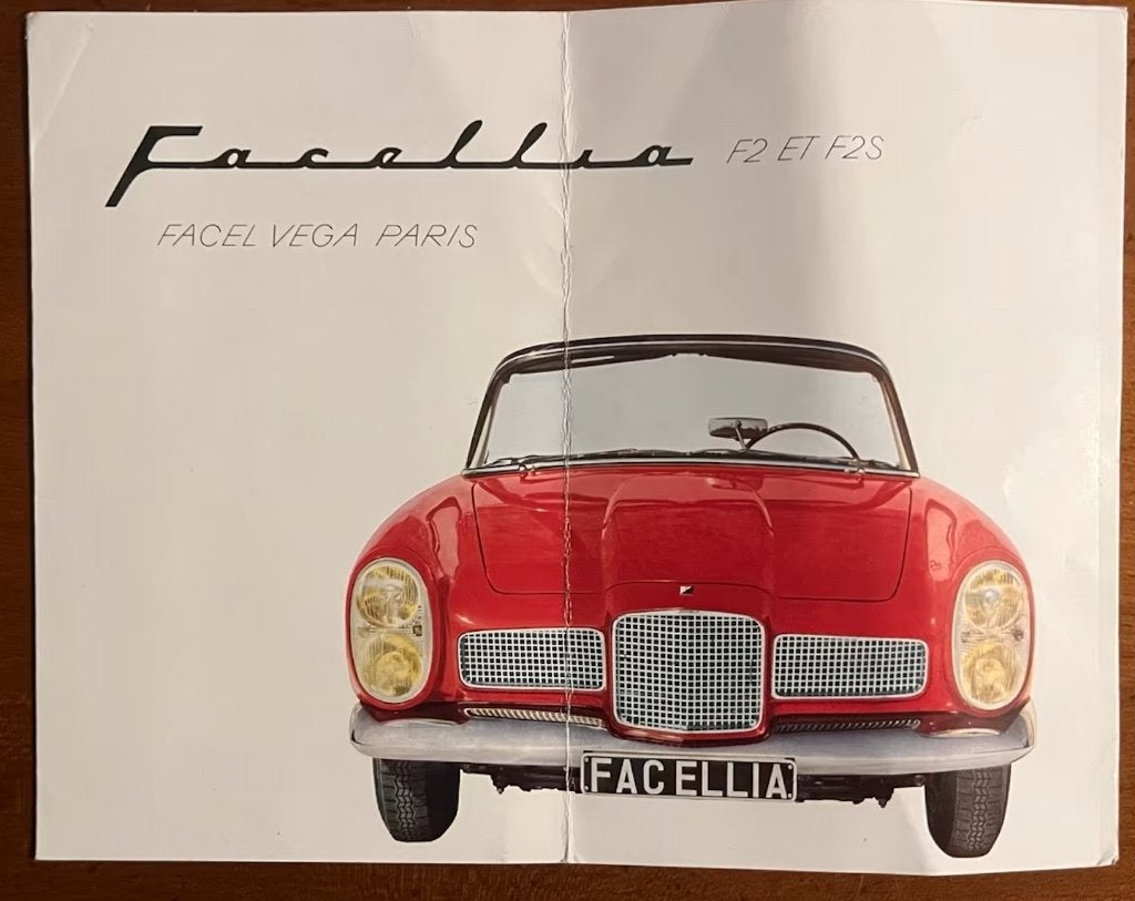 Facel vega Facellia brochure, Enlèvement ou Envoi