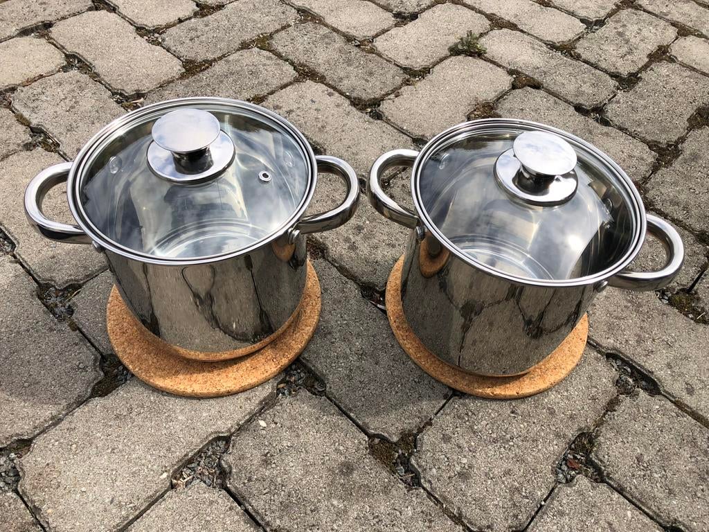 2 kookpotten Bardani met deksel, Ophalen