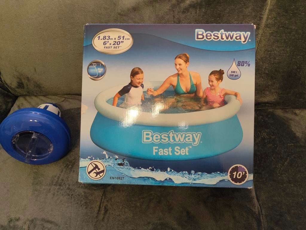 Zwembad doormeter 183 cm, Enlèvement, Comme neuf, Couverture de piscine