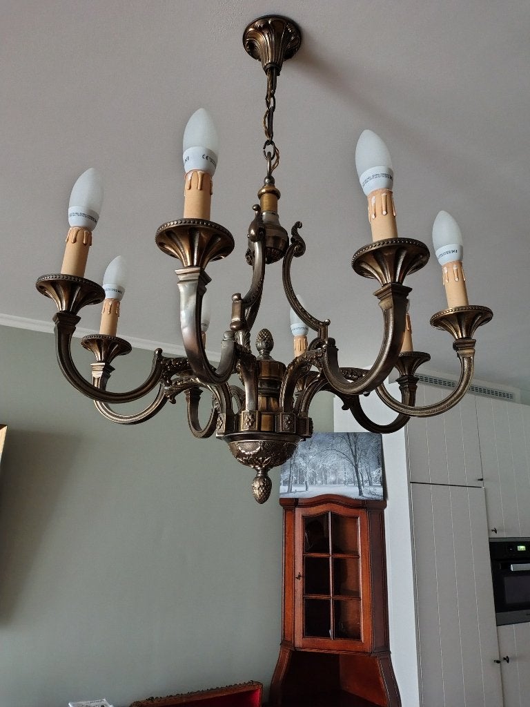 Luster, Maison & Meubles, Lampes | Lustres, Enlèvement, Utilisé, Métal