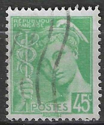 France 1938/1941 - Yvert 414 - Type Mercure - 45 cm (ST), Envoi, Affranchi