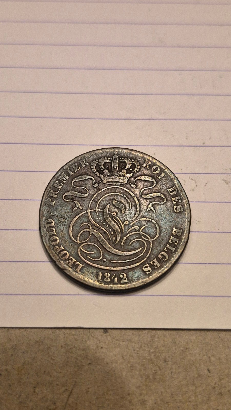 5 centiem koper leopold 1 van 1842 Frans, Timbres & Monnaies, Monnaies | Belgique, Enlèvement ou Envoi, Autre, Monnaie en vrac