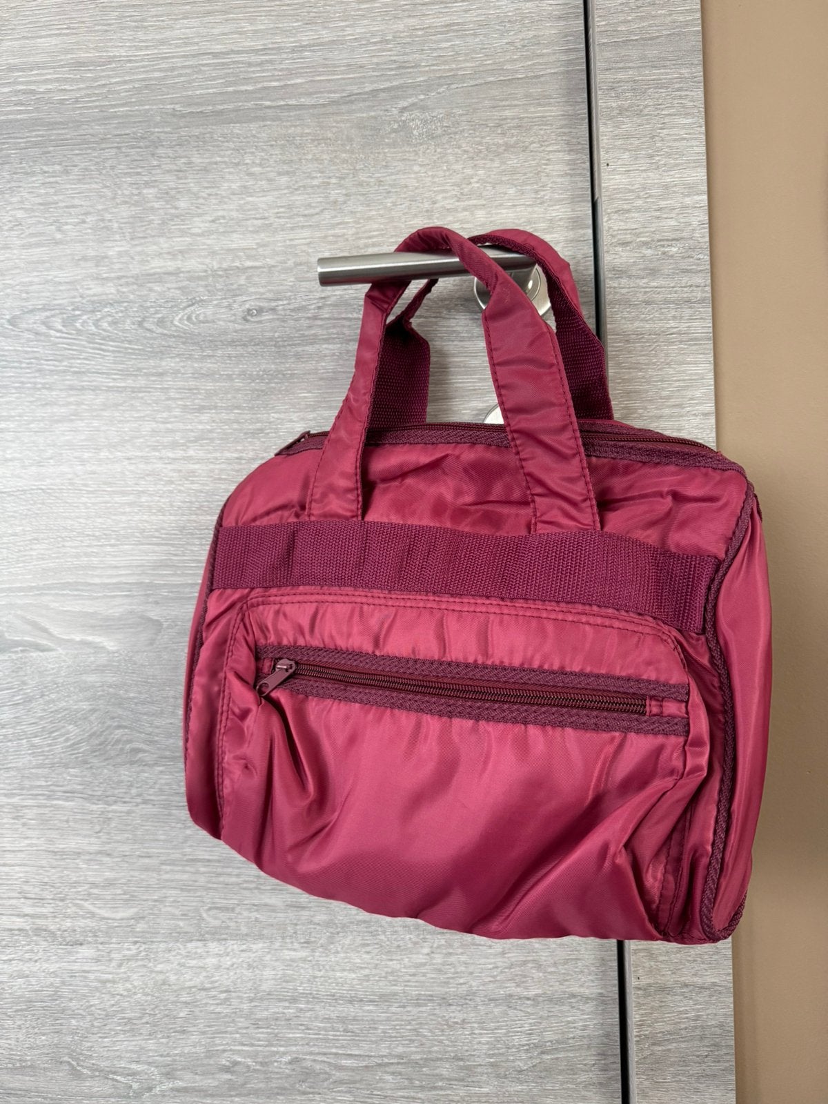 Bordeaux handtas 30 x 16 cm Hoogte 20 cm, Ophalen, Zo goed als nieuw, Rood