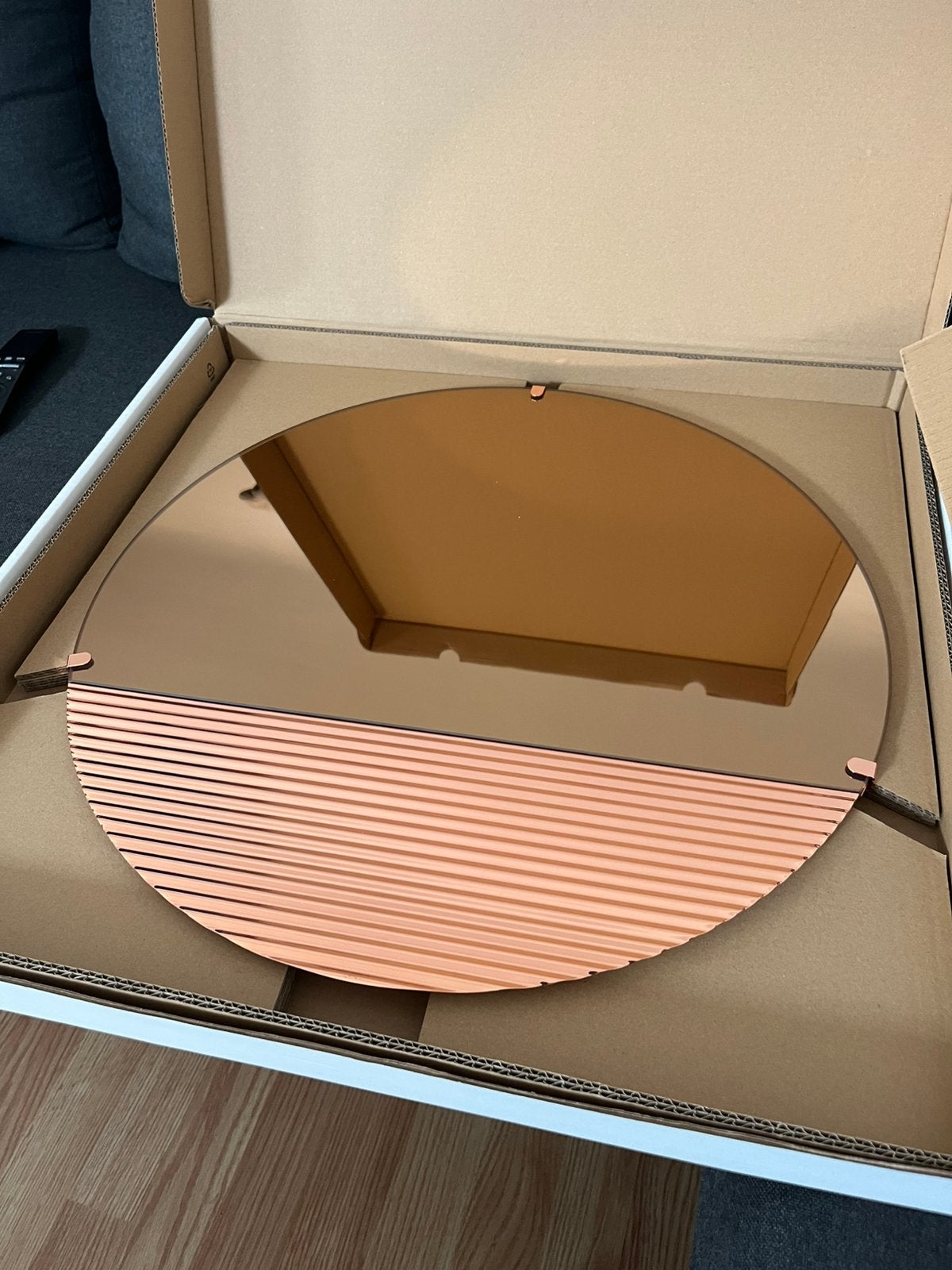 Bronsen spiegel 50 cm nieuw, Ophalen, Nieuw