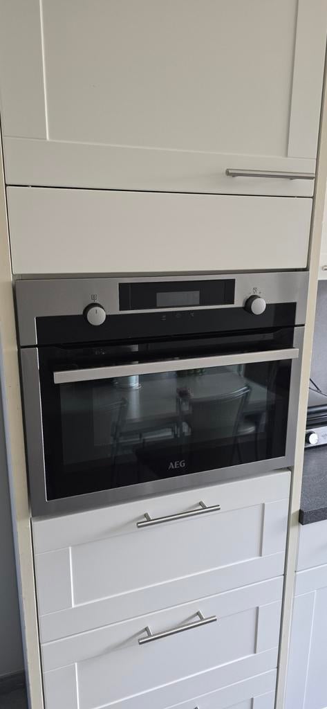 AEG KME565000M inbouw combi - magnetron, Elektronische apparatuur, Ophalen, Minder dan 45 cm, Gebruikt, Oven met grill