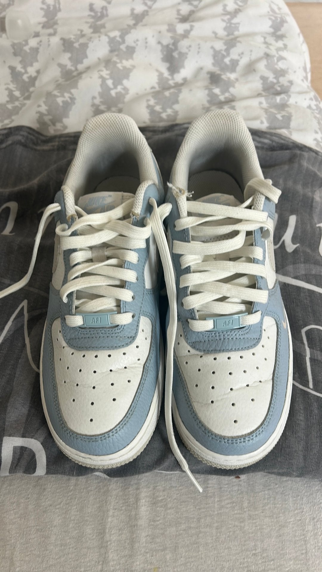 Sneakers dames te koop nike air force lichtblauw, Ophalen, Blauw, Nike, Gedragen