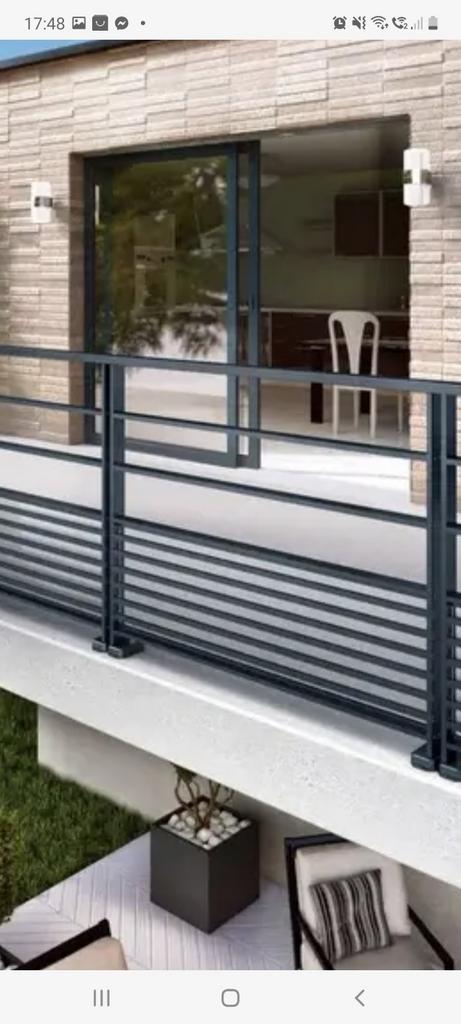 Barrière  garde corp en acier, Jardin & Terrasse, Enlèvement