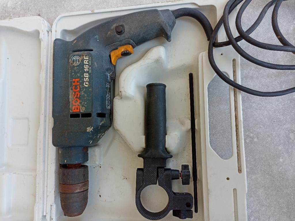 Perceuse à percussion Bosch GSB 16RE (pro), Doe-het-zelf en Bouw, Gereedschap | Boormachines, Klopboormechanisme, Ophalen, Boormachine