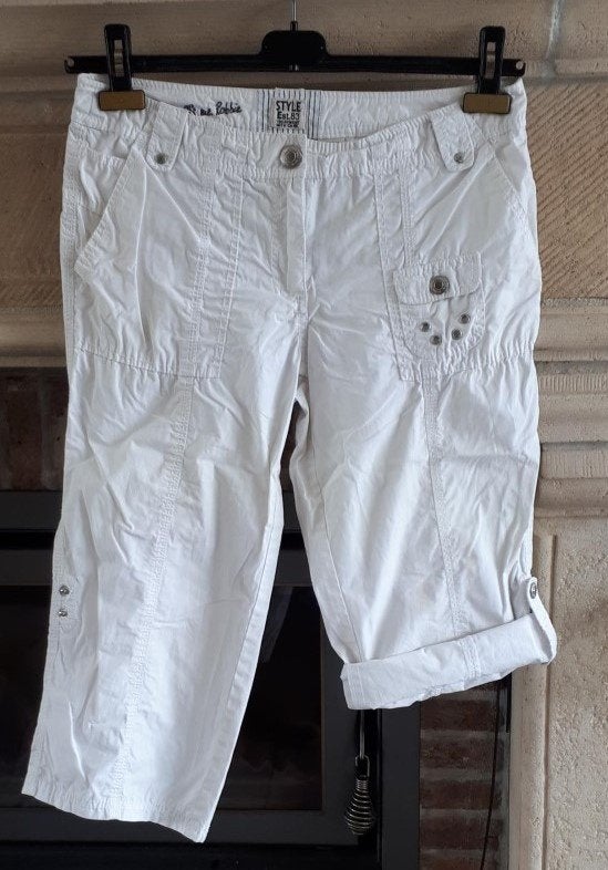Street One - 3/4 broek - maat 38 - wit - € 1.00, Maat 38/40 (M), Verzenden, Wit, Street One