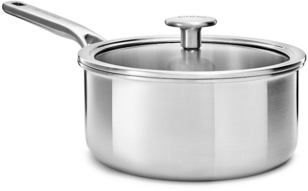 Casserole multicouche en acier inoxydable KitchenAid  16cm, Inox, Enlèvement, Casserole, Neuf