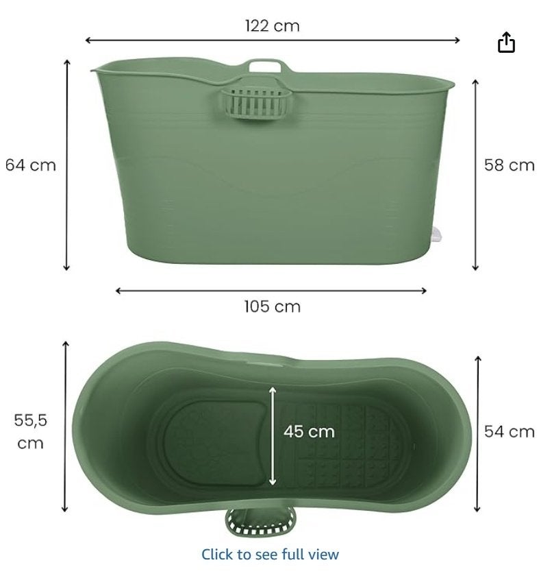 zitbad HelloBath XL (Comfort) 122 cm IJsbad, Ophalen, Gebruikt, Bad