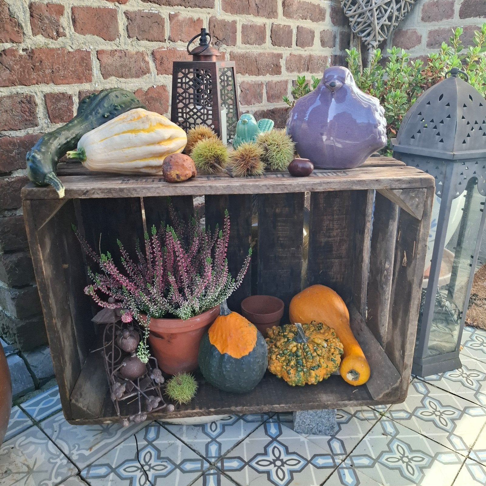 Oude fruitkisten, Ophalen