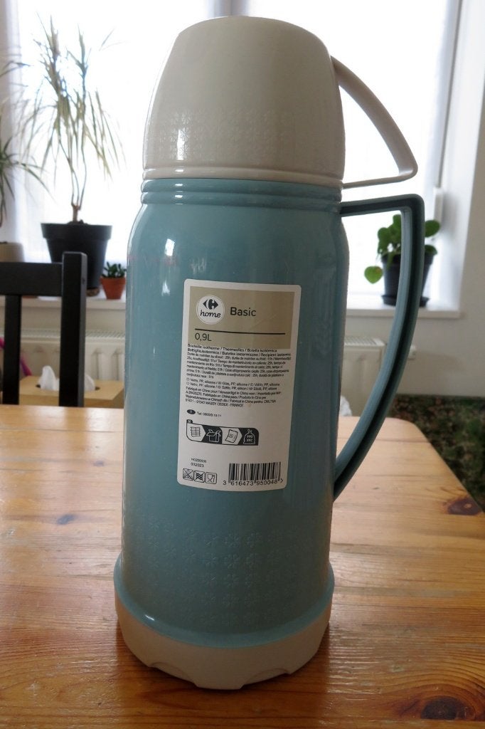 Thermos-bouteille isotherme Carrefour 0.9 l, Enlèvement, Utilisé