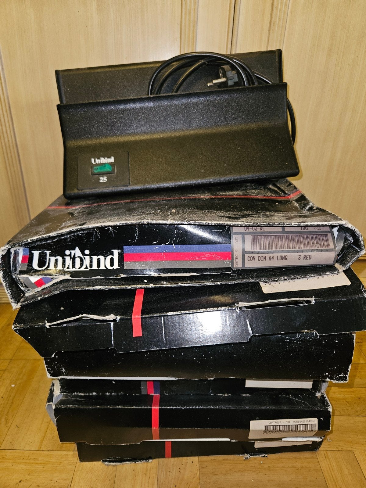 Unibind boekbinder met 6dozen bij, Boeken, Ophalen