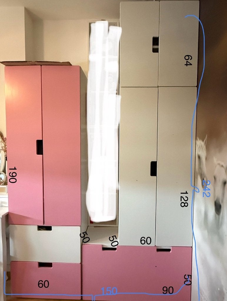 Ikea kledingkast, Ophalen, 100 tot 150 cm, 200 cm of meer, Zo goed als nieuw