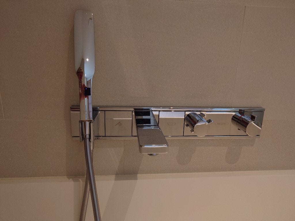 HG Rainselect inbouw thermostatische badkraan HG Metropol, Ophalen, Zo goed als nieuw, Chroom, Bad