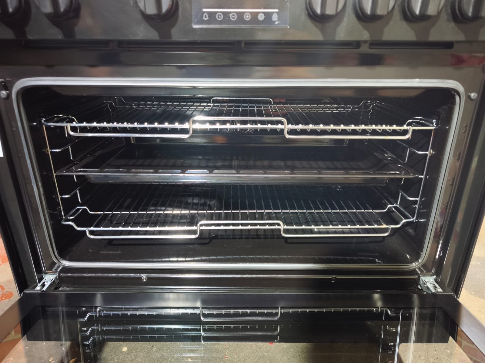 Cuisinière Beko 90 cm – 5 feux – Grand four – Excellent état, Electroménager, Enlèvement, Comme neuf, Four