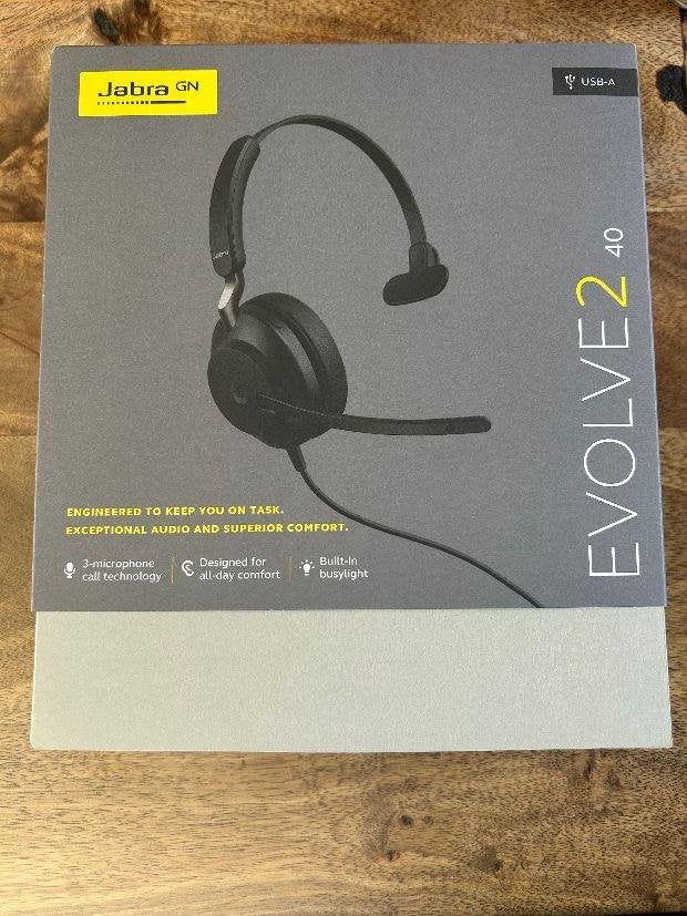 ➡️ NIEUW Jabra Evolve2 40 MONO USB Headset Evvolve 2, Enlèvement ou Envoi, Neuf, 1 combiné