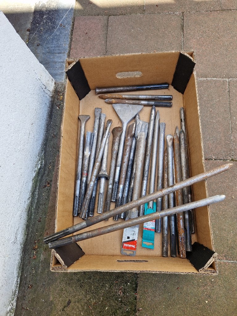 Breekhamer Beitels SDS PLUS - SDS MAX - TE-S, Doe-het-zelf en Bouw, Ophalen, Gebruikt, Boor- en/of Breekhamer, Klopboormechanisme