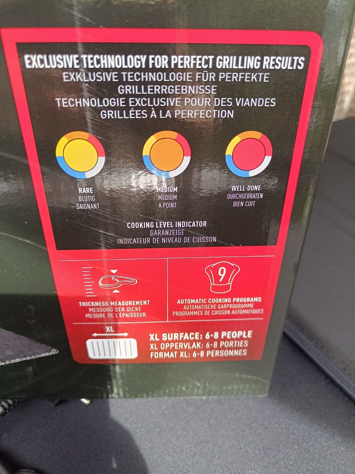 Tefal optigrill xl, Ophalen