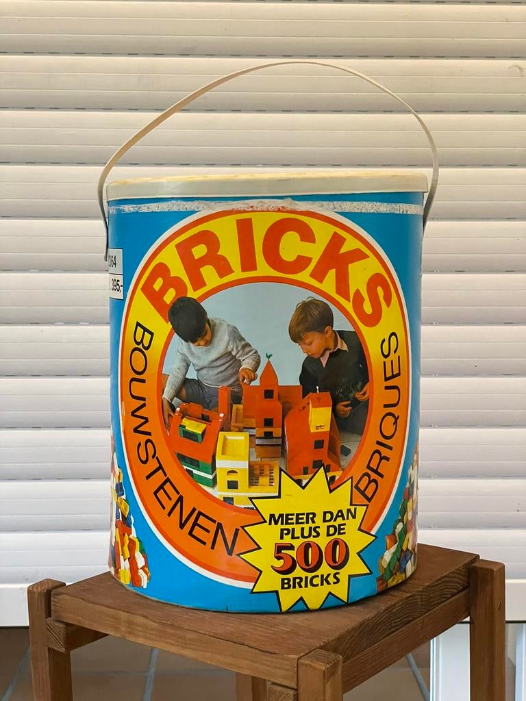 Blocs de construction dans un seau - plus de 500 pièces, Collections, Jouets, Comme neuf, Enlèvement