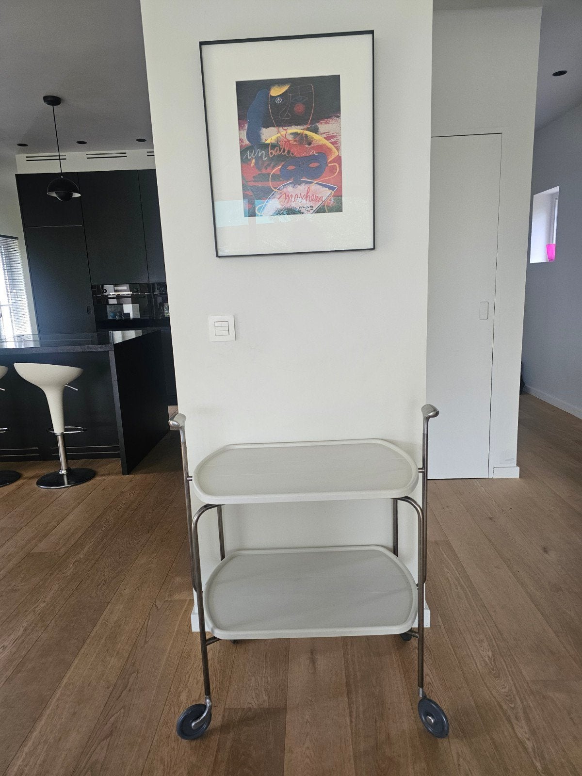 Opklapbare Design trolley/serveerwagen vh Italiaanse KARTELL, Huis en Inrichting, Tafels | Bijzettafels, Ophalen