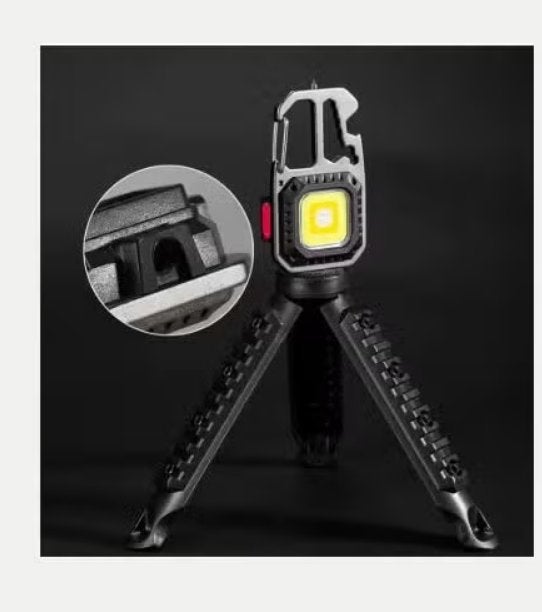 Handige zaklamp met sleutelhanger, statief en houder., Ophalen of Verzenden, Nieuw