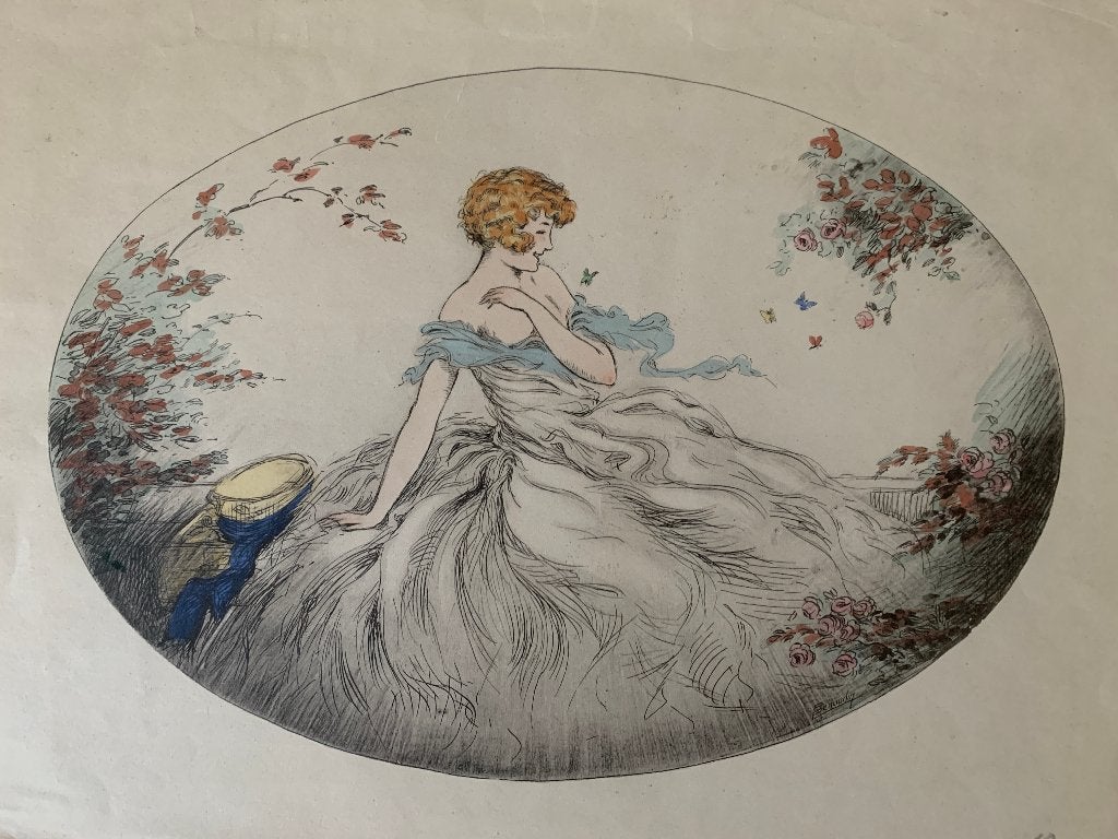 Alfred Renaudin - kleurenets, Antiek en Kunst, Kunst | Litho's en Zeefdrukken, Ophalen of Verzenden, Ets