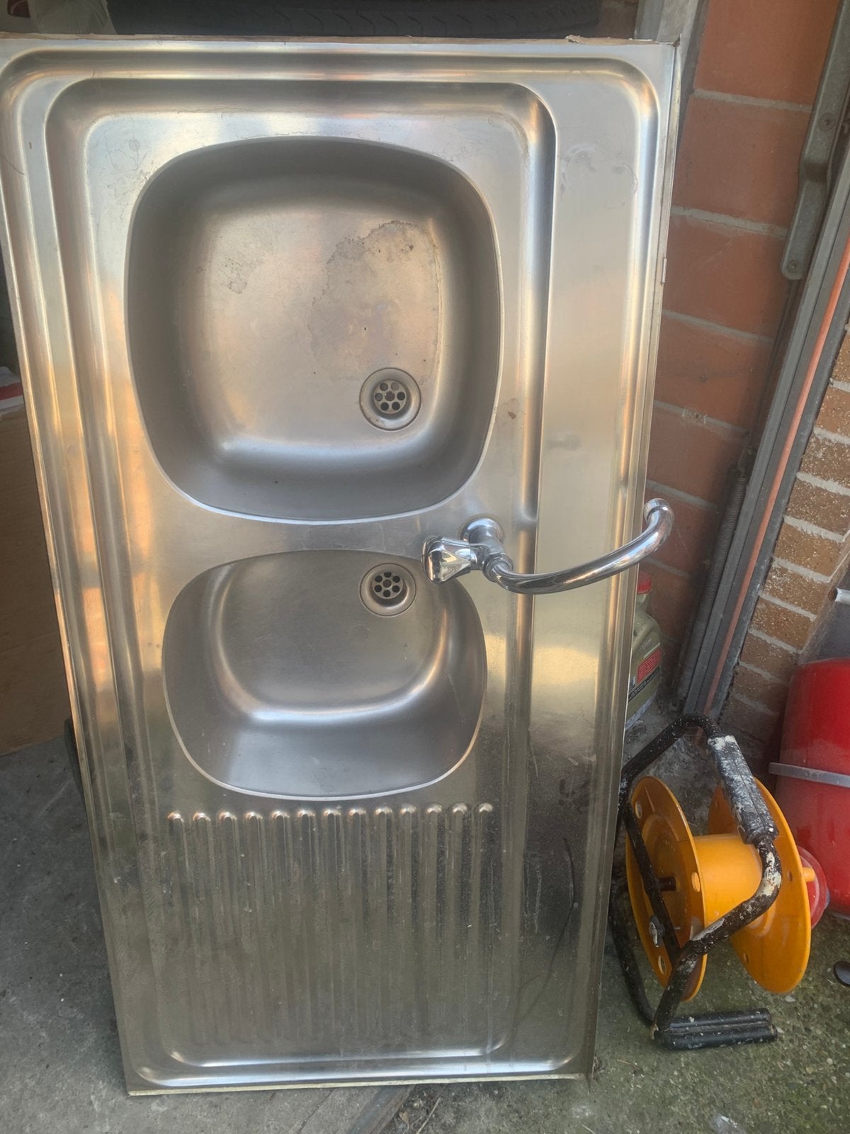 Dubbele lavabo, Ophalen, Gebruikt