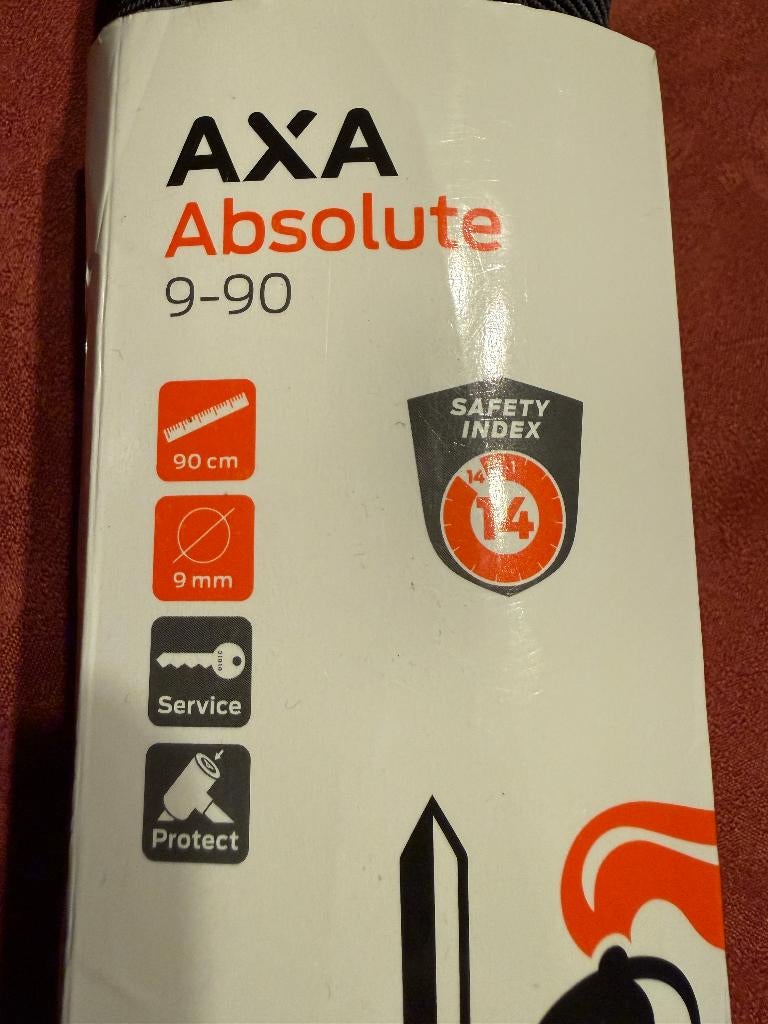 fietsketting axa absolut 9-90, Fietsen en Brommers, Fietsaccessoires | Fietssloten, Ophalen of Verzenden, Nieuw, Kettingslot