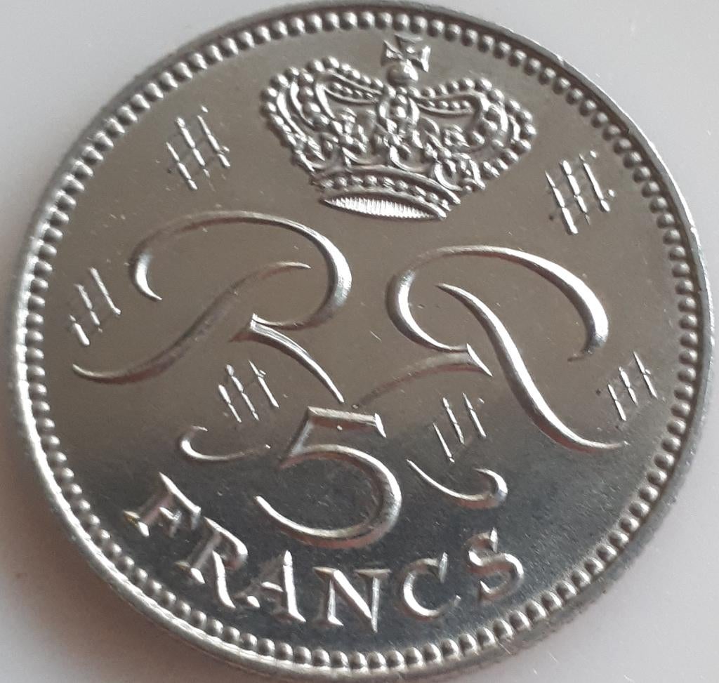 MONACO : 5 FRANCS 1971 KM 150 BR.UNC, Envoi, Autres pays, Monnaie en vrac