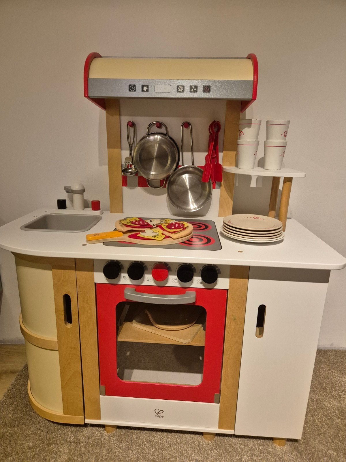 Cuisine de jeu en bois Hape et accessoires, Enlèvement, Utilisé, Bois, Jouer à la cuisine